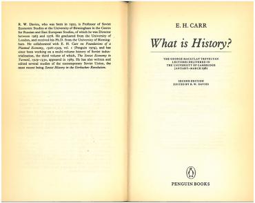 What Is History Second Edition Edward Hallett Carr Free Down